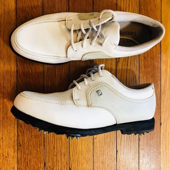 FOOTJOY Greenjoy Golf Spikes Shoes 8.5 M Womens - Picture 2 of 6